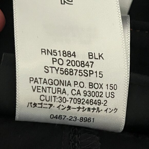Patagonia Mens Tribune Hiking Pants 32 Black Gorpcore Trail Outdoor Camping - Picture 9 of 9